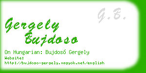 gergely bujdoso business card