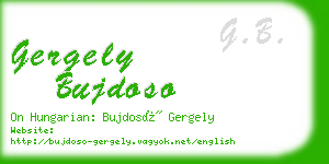 gergely bujdoso business card